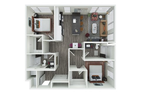 a1 floor plan  1 bedroom  1190 square feet  the bluffs